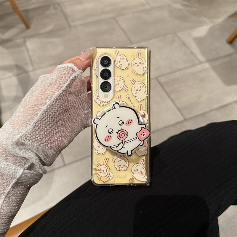 Phone Zone Accessories & Repair Photos - เคสโทรศัพท์แม่เหล็กอนิเมะ Chiikawa สำหรับ Samsung Galaxy Z