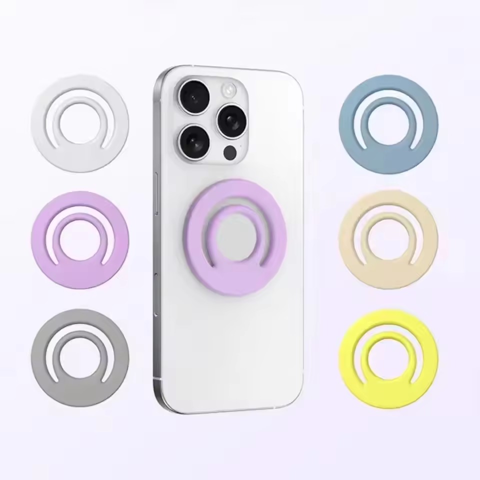 Phone Accessories Android - ที่วางโทรศัพท์มือถือแบบแม่เหล็กซิลิโคนพร้อมแหวนนิ้วสำหรับ iPhone 16 15 14 Pro