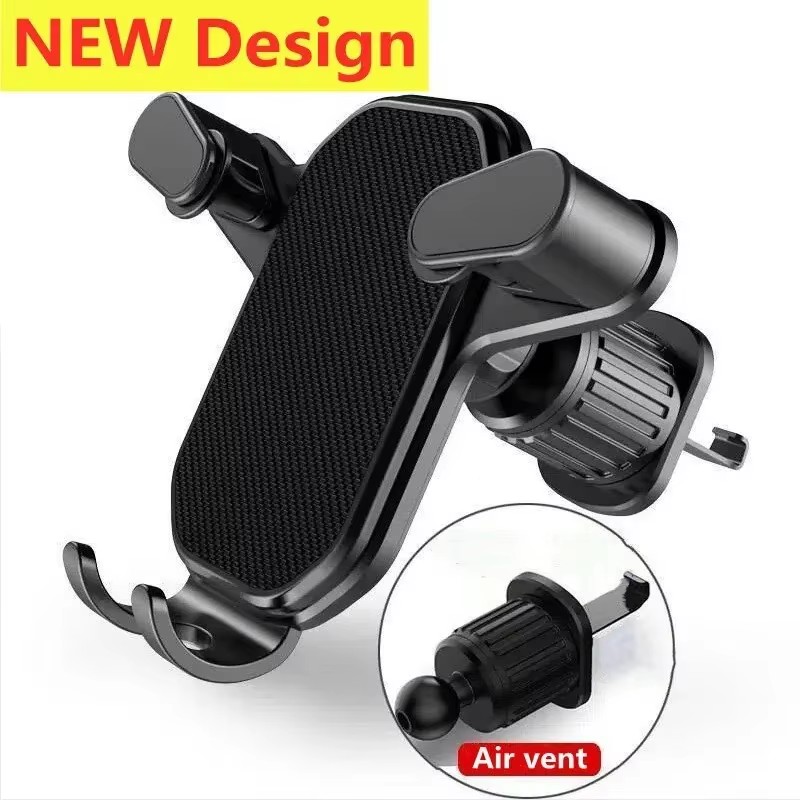 Car Mount Phone - ที่ยึดโทรศัพท์ในรถยนต์แบบสากล พร้อมฐานตะขอ รองรับ GPS ติดตั้งช่องระบายอากาศในรถยนต์ สำหรับ