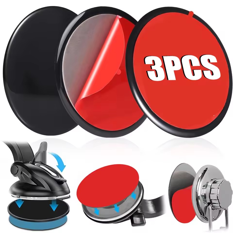 Phone Accessories Are - ชุดแผ่นกาวติดตั้งอเนกประสงค์สำหรับยึดติดกระจกรถยนต์ ใช้แทนที่ที่ยึดกล้องติดรถยนต์ ที่วางโทรศัพท์บนกระจกหน้ารถ