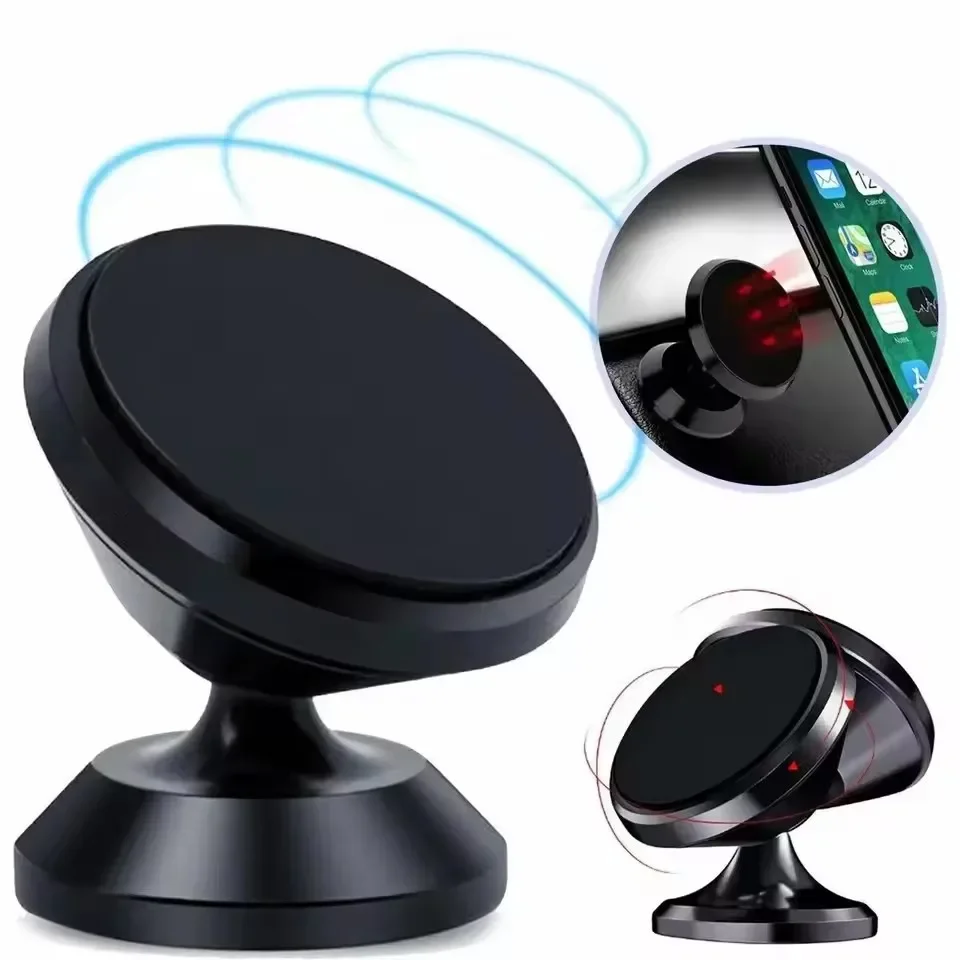 Car Mount Phone - ที่ยึดโทรศัพท์ในรถยนต์แบบแม่เหล็ก ขาตั้งโทรศัพท์มือถือ รองรับ GPS สำหรับ iPhone