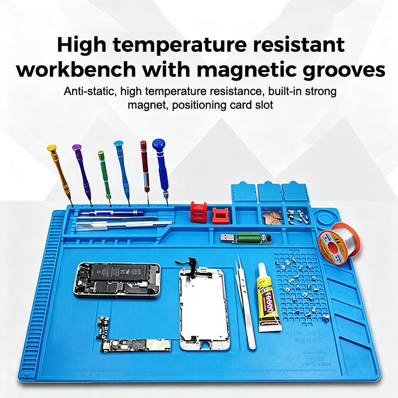 แผ่นรองโต๊ะซิลิโคนกันไฟฟ้าสถิต - Phone Repair Kit บทวิจารณ์และราคา