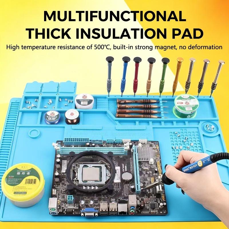 แผ่นรองโต๊ะซิลิโคนกันไฟฟ้าสถิต - Phone Repair Kit บทวิจารณ์และราคา