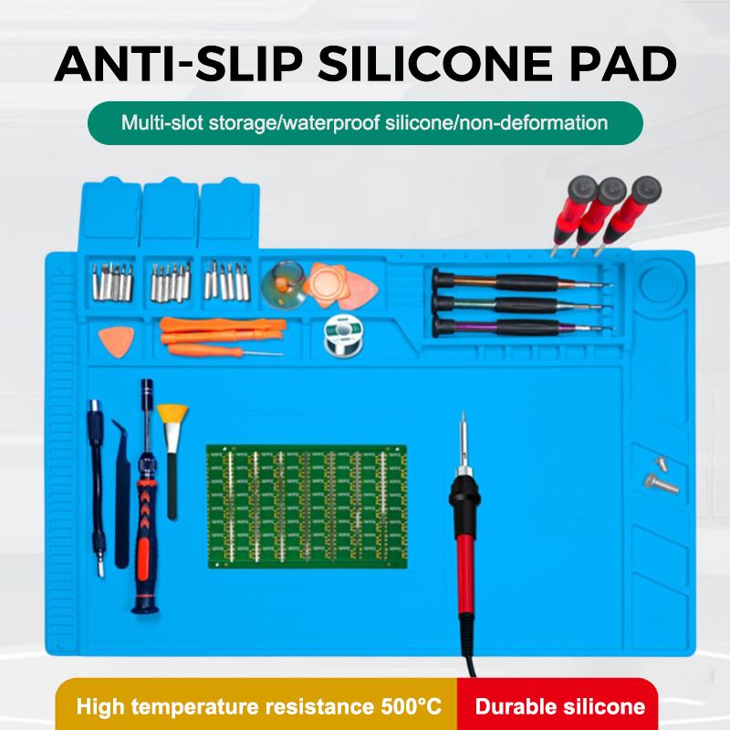แผ่นรองโต๊ะซิลิโคนกันไฟฟ้าสถิต - Phone Repair Kit บทวิจารณ์และราคา