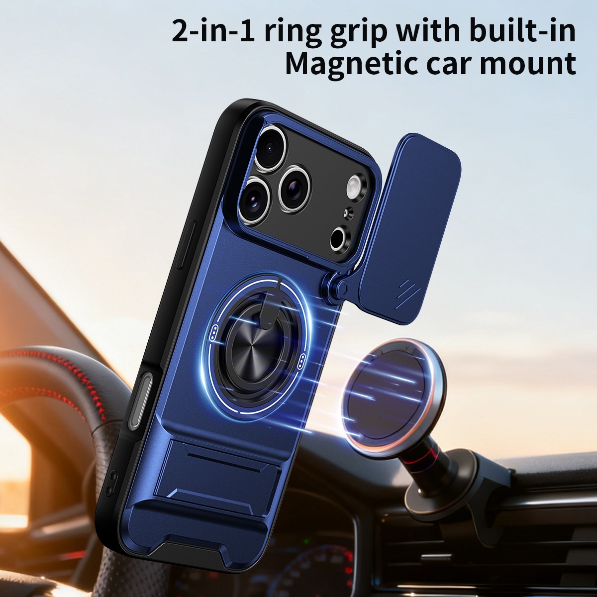 เคสโทรศัพท์หรูหราพร้อมที่จับแม - Phone Accessories Ring Holder บทวิจารณ์และราคา