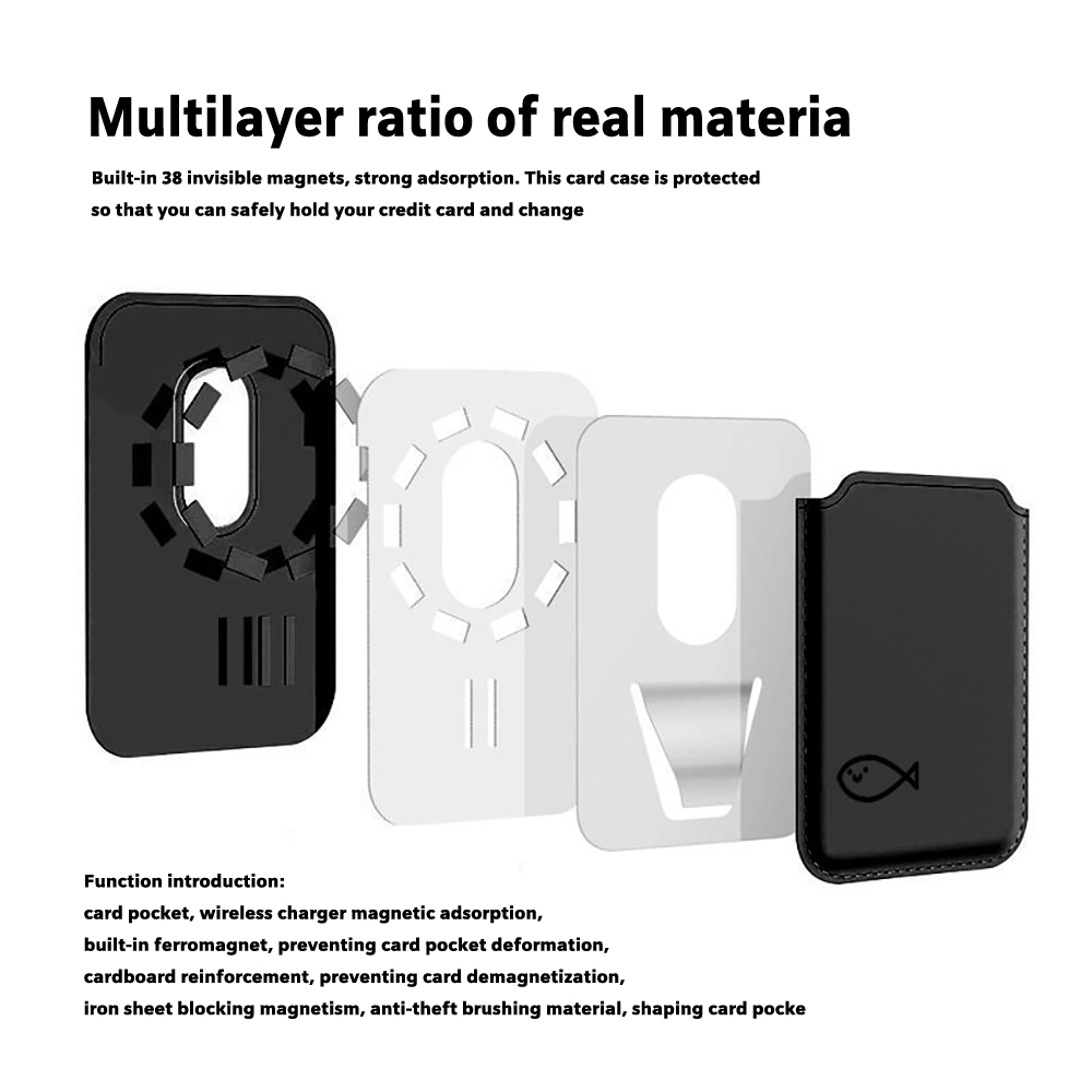กระเป๋าสตางค์หนังลายแมวแม่เหล็ - Phone Accessories Android บทวิจารณ์และราคา
