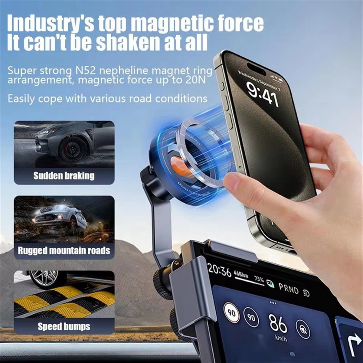 ที่วางโทรศัพท์ในรถยนต์แบบปรับไ - Phone Accessories Android บทวิจารณ์และราคา