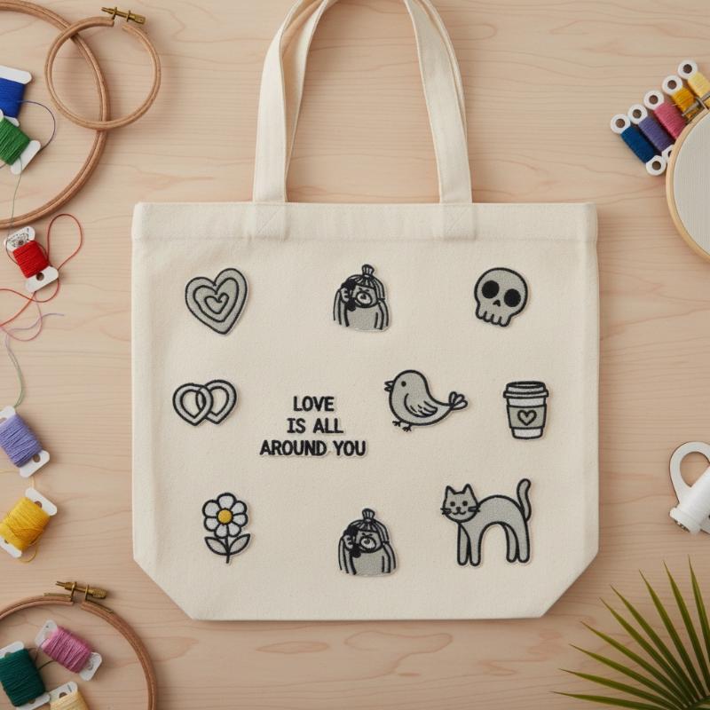 ชุดป้ายปักลายหัวใจ แมว กะโหลก  - Phone Accessories Are บทวิจารณ์และราคา