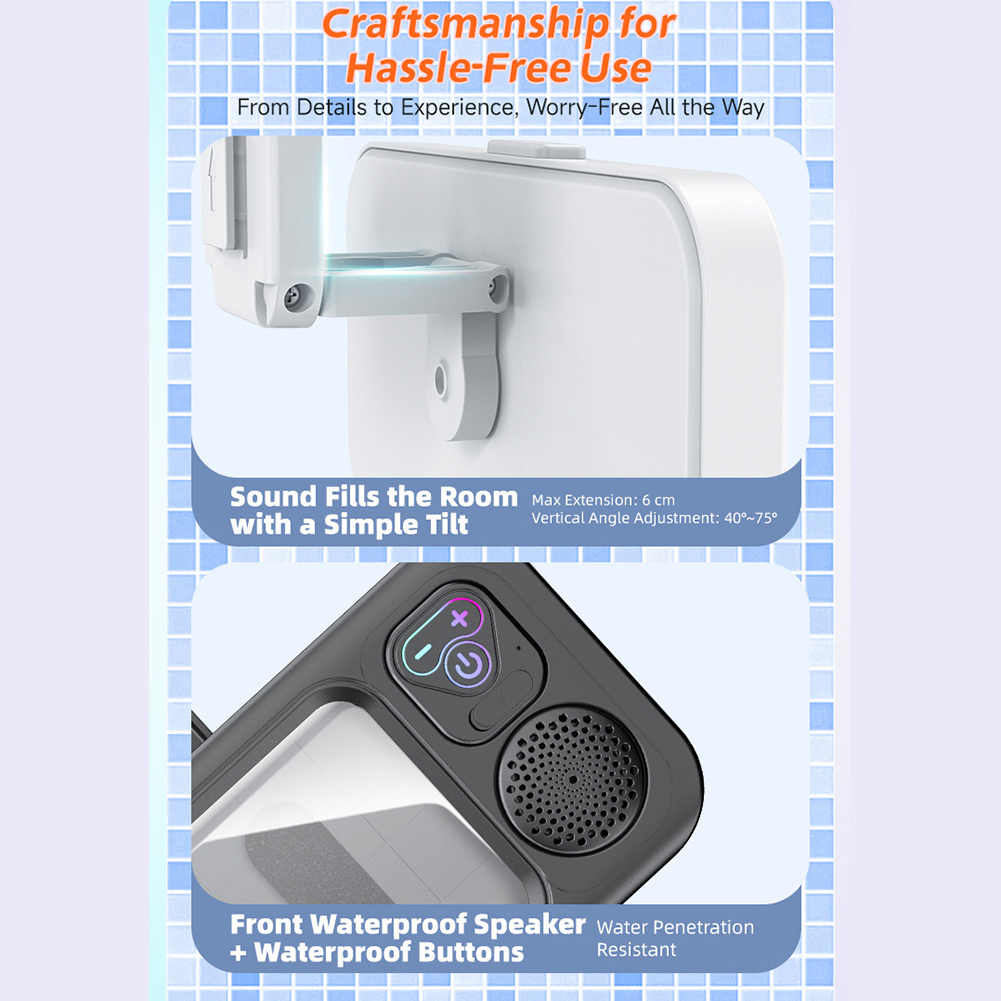 ลำโพงบลูทูธสำหรับอาบน้ำ ยี่ห้อ - Phone Accessories Brands บทวิจารณ์และราคา