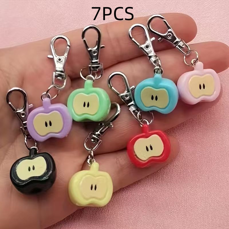 พวงกุญแจเรซินรูปแอปเปิ้ล 7 ชิ้ - Phone Accessories Are บทวิจารณ์และราคา