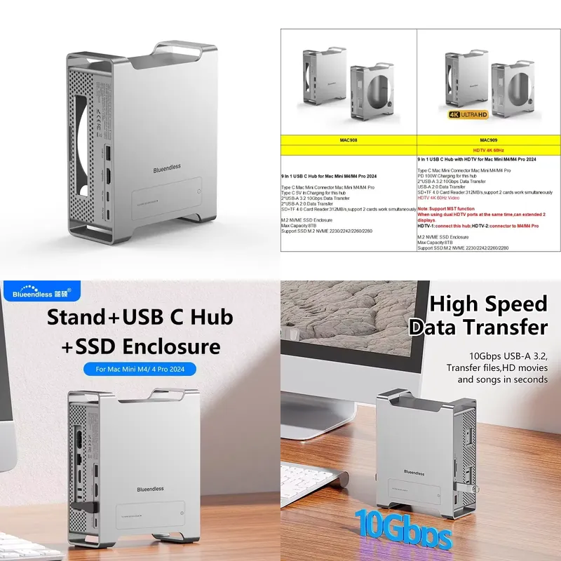 AP01 สำหรับ Mini M4 Stand Hub  - Usb C Hub บทวิจารณ์และราคา