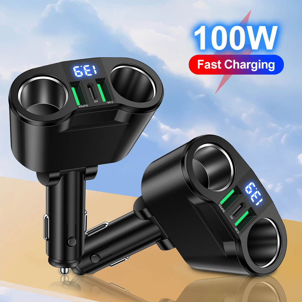 อะแดปเตอร์ชาร์จในรถยนต์ USB Ty - Usb C Hub บทวิจารณ์และราคา