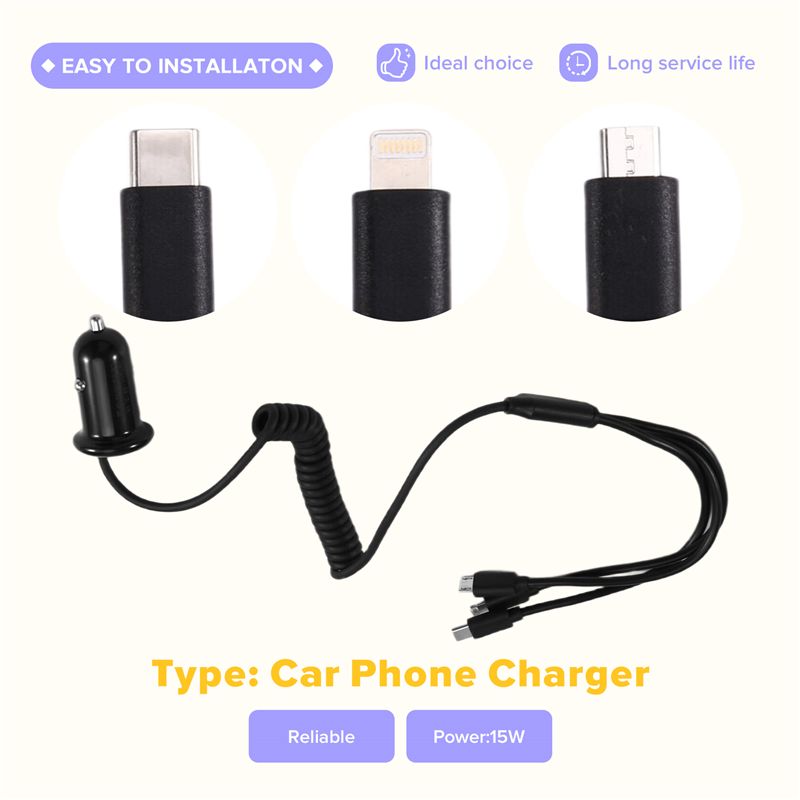 อุปกรณ์เสริมอะแดปเตอร์รถยนต์ 3 - Phone Accessories Android บทวิจารณ์และราคา