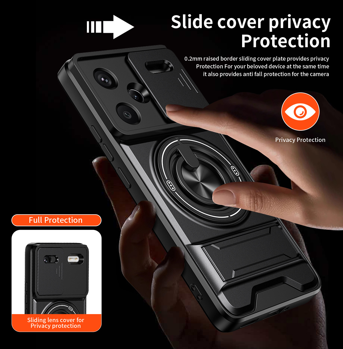 เคสโทรศัพท์แบบเลนส์สไลด์สำหรับ - Phone Accessories Ring Holder บทวิจารณ์และราคา